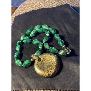 Israelie Eliat Gem And Sterling Necklace National Gem of Israel